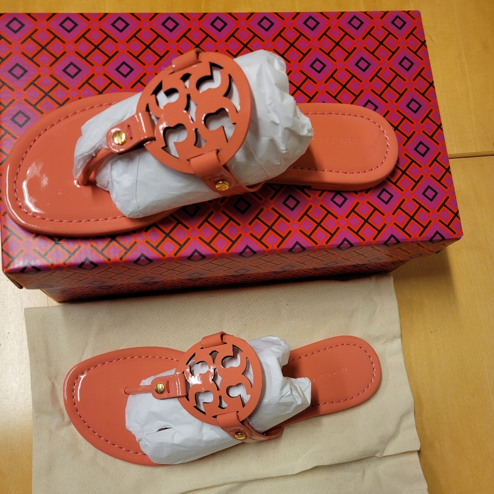 Tory Burch Millers in Coral Crush - Picture 4 of 5